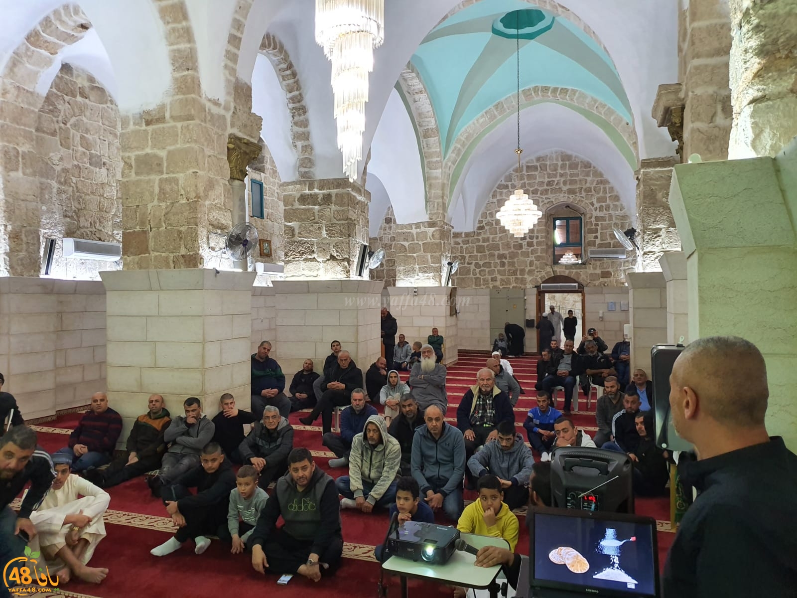 اللد: محاضرة بعنوان نمط الحياة الصحية والتغذية السليمة في المسجد الكبير 